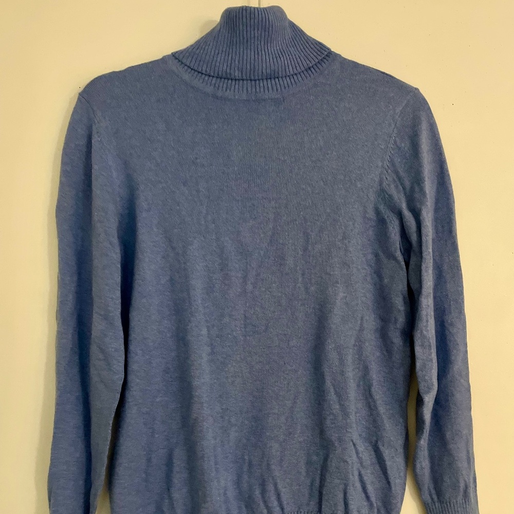 L.L. Bean Women’s Light Blue Turtleneck Sweater